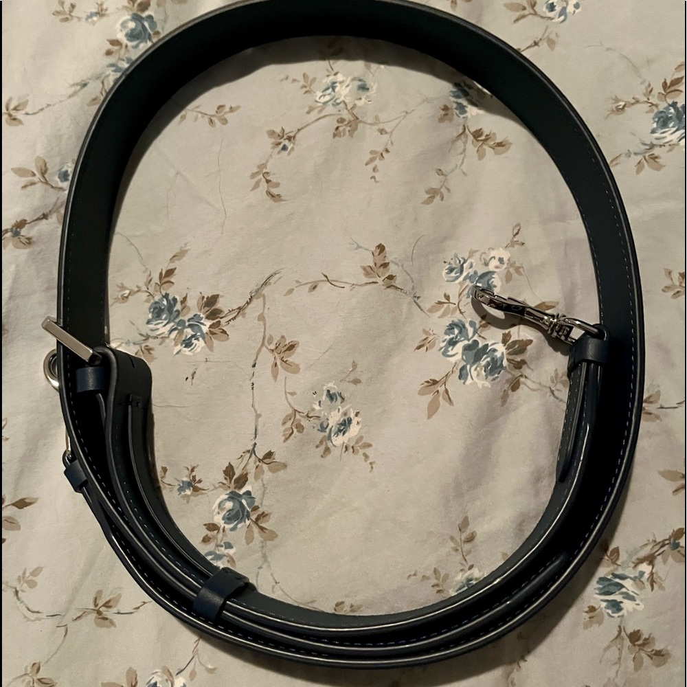 MCM Crossbody Bag Blue Shoulder Strap
